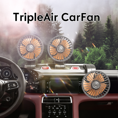Ventilador triple para carros “TripleAir CarFan®”